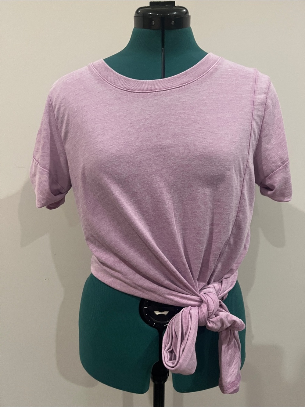 FP Movement by Free People Lilac Side-Knot Short Sleeve Tee